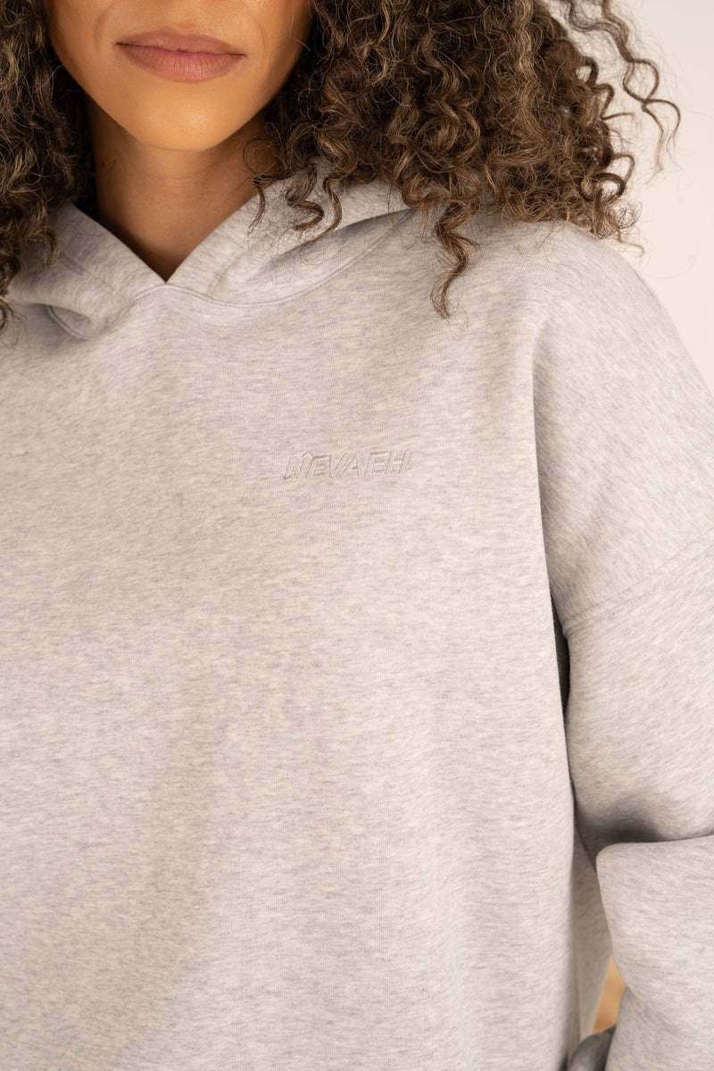 Nevaeh Signature Hoodie - Grey Marl