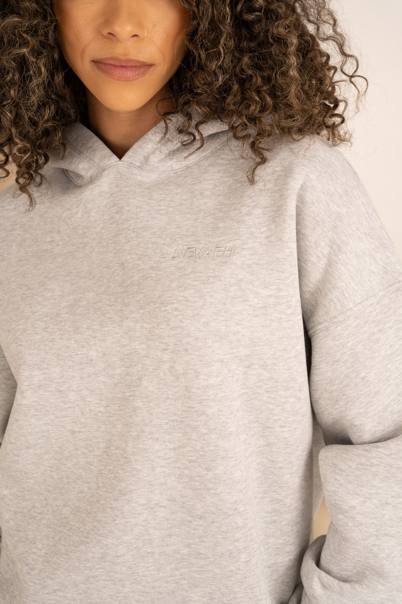 Nevaeh Signature Hoodie - Grey Marl